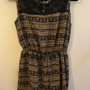 Aztec Pattern Boho Romper